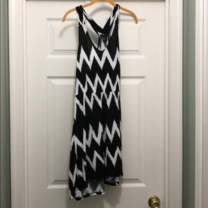 black and white chevron sundress